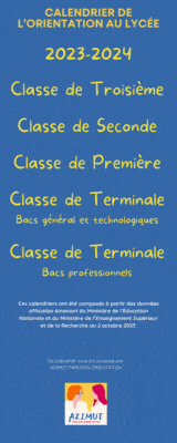 Calendrier de l'orientation AZIMUT 2023 2024