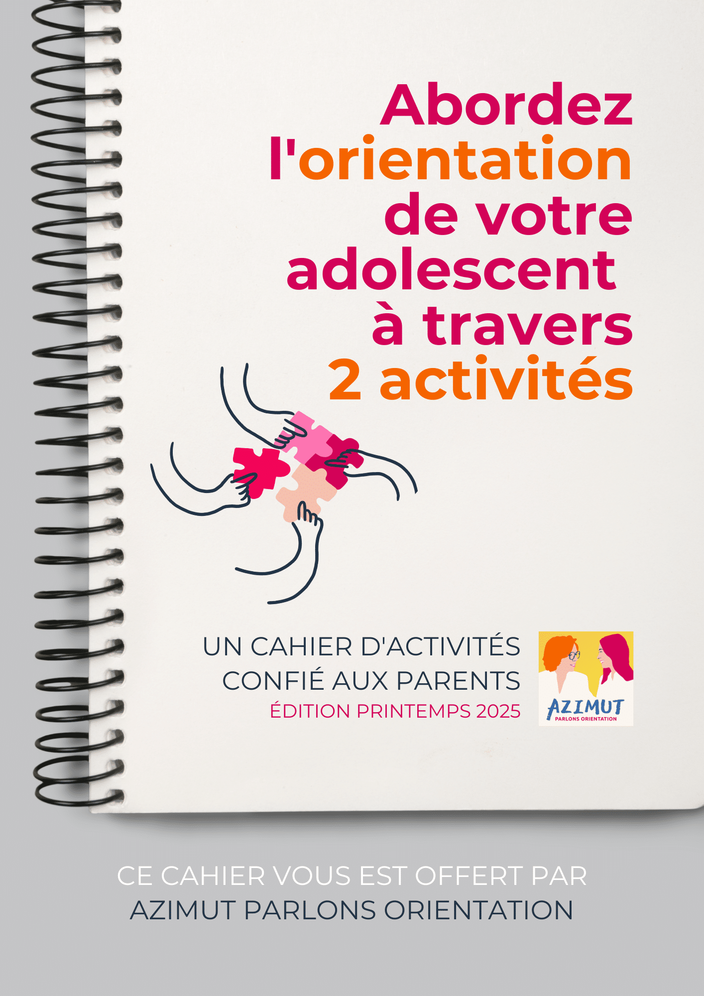 couverture cahier d'activités printemps 2025