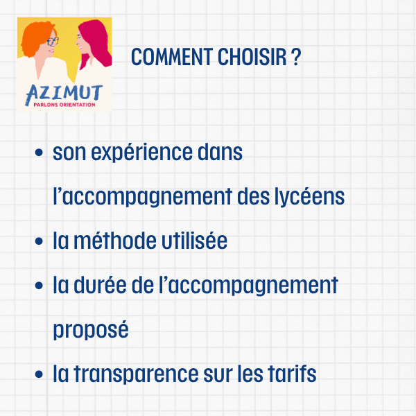 Coach en orientation scolaire - comment choisir
