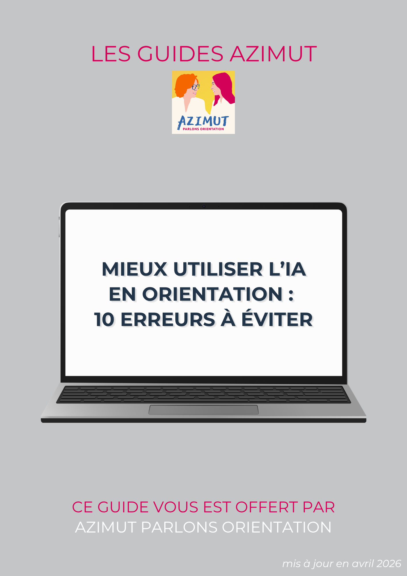 Couverture guide - Les 10 erreurs avec l’IA en orientation