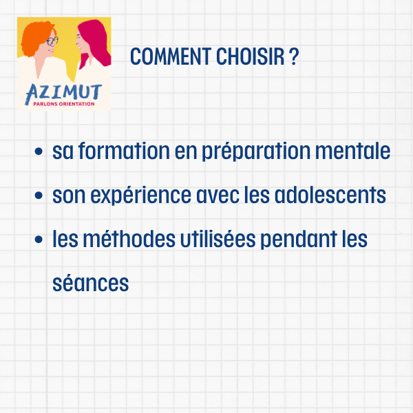 Préparateur mental - comment choisir