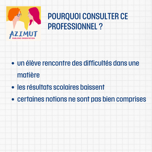 Professeur de soutien scolaire