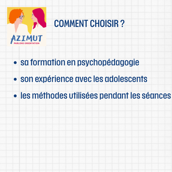 Psychopédagogue - comment choisir