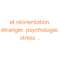 et réorientation, étranger, psychologie, stress
