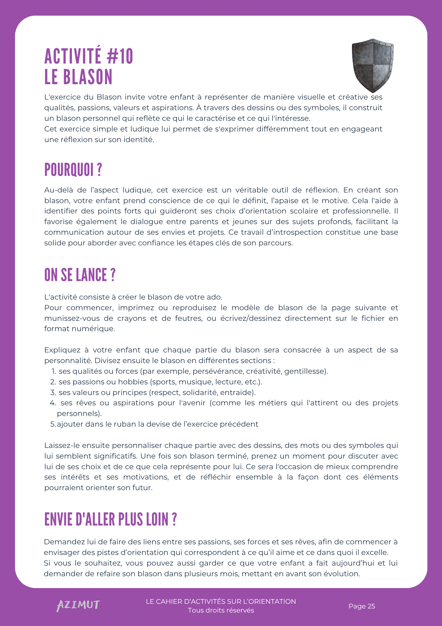 blason activité page 1