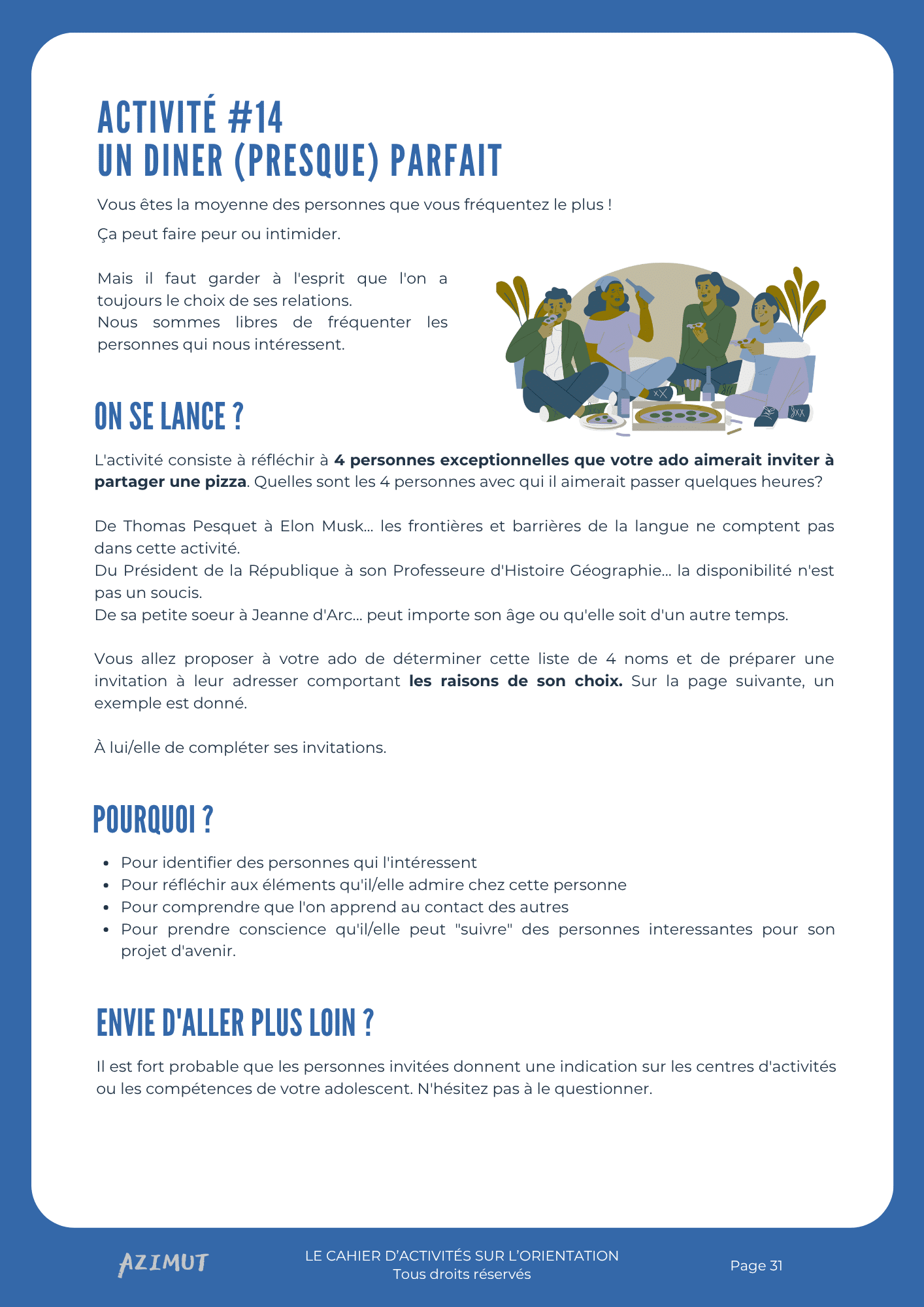 dîner presque parfait activité page 1